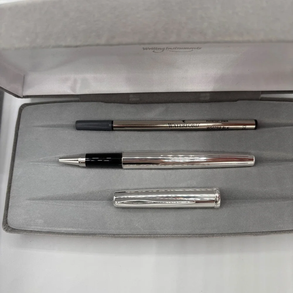Waterford Silver Glen Guilloche Rollerball Pen W407 | NEW in Box Graduation gift